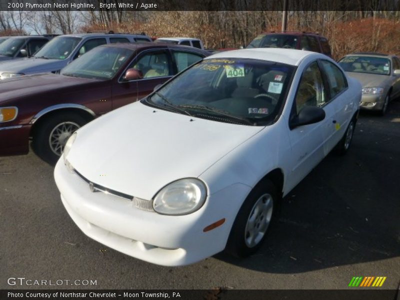 Bright White / Agate 2000 Plymouth Neon Highline