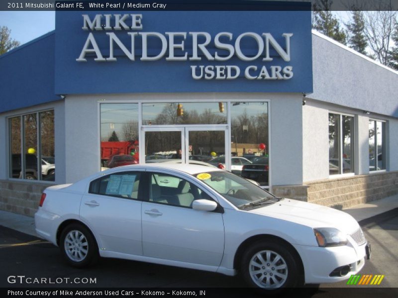 White Pearl / Medium Gray 2011 Mitsubishi Galant FE