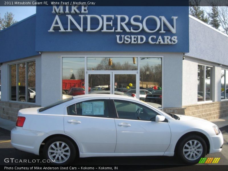 White Pearl / Medium Gray 2011 Mitsubishi Galant FE