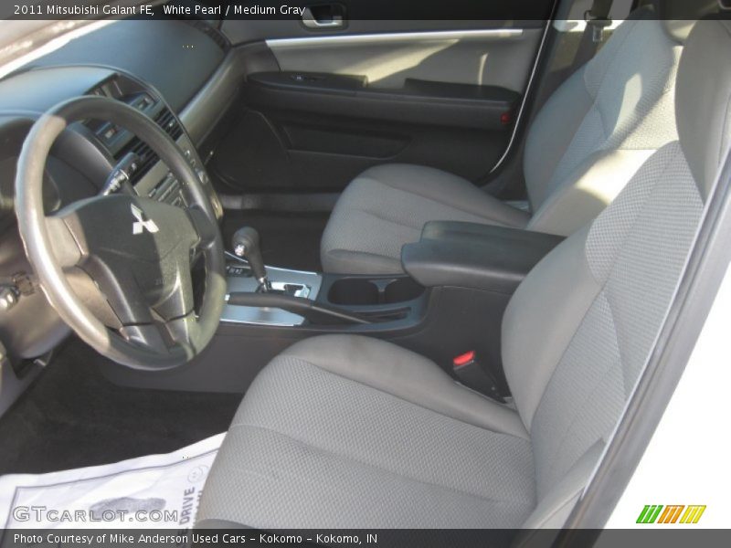 White Pearl / Medium Gray 2011 Mitsubishi Galant FE
