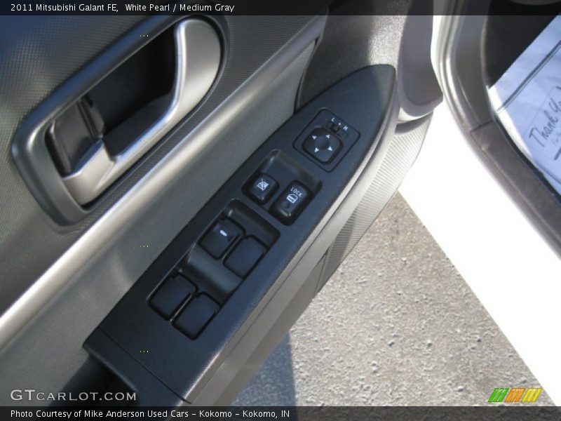 White Pearl / Medium Gray 2011 Mitsubishi Galant FE