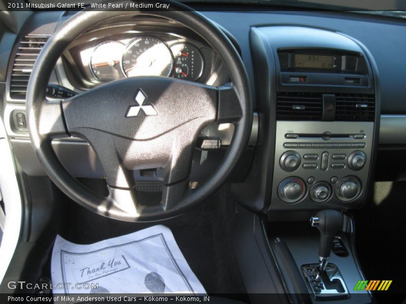 White Pearl / Medium Gray 2011 Mitsubishi Galant FE