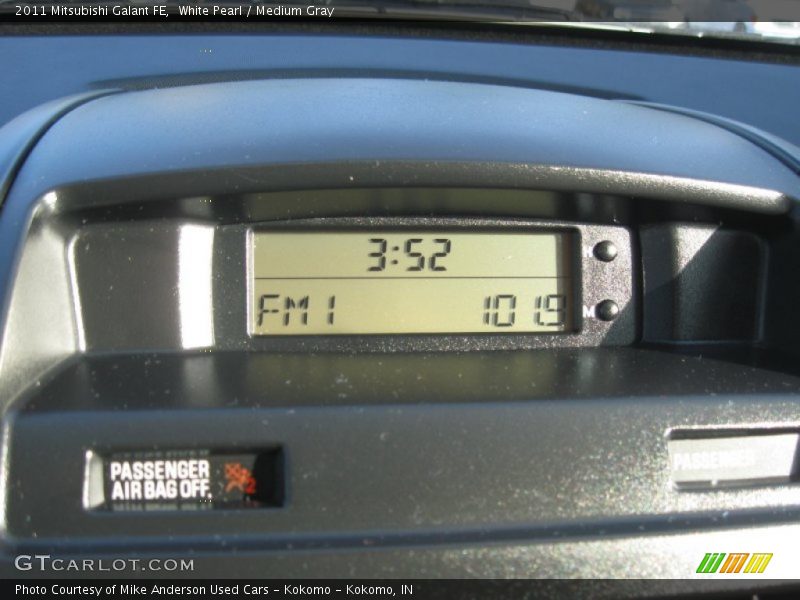 White Pearl / Medium Gray 2011 Mitsubishi Galant FE