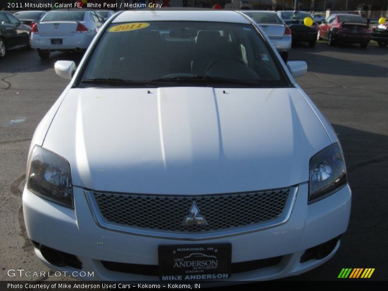 White Pearl / Medium Gray 2011 Mitsubishi Galant FE