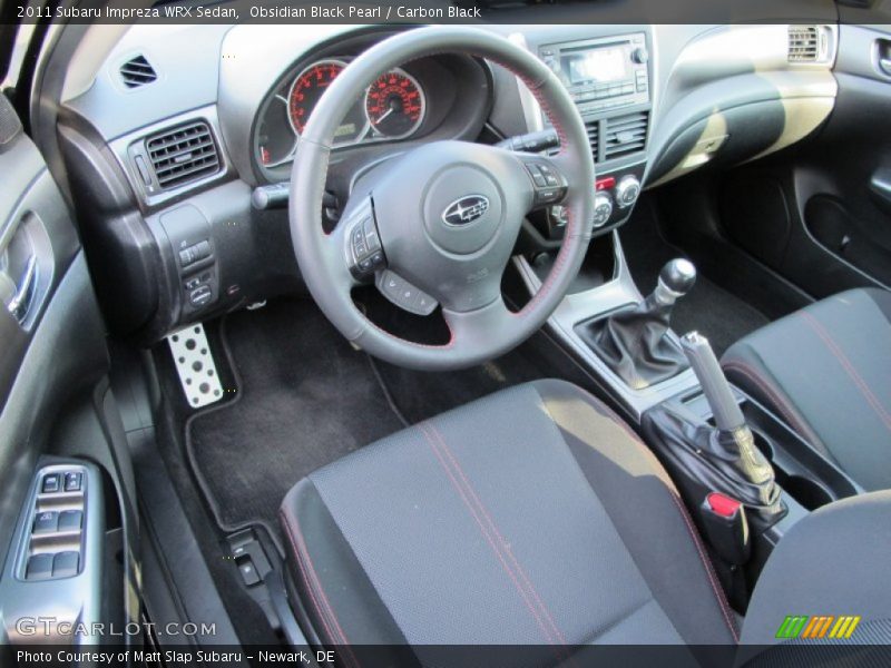 Carbon Black Interior - 2011 Impreza WRX Sedan 