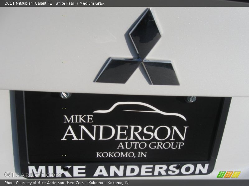 White Pearl / Medium Gray 2011 Mitsubishi Galant FE