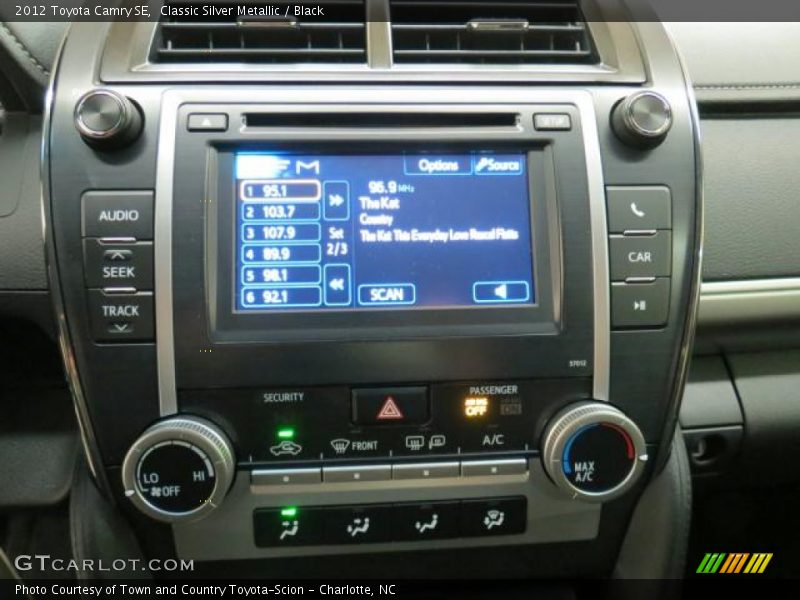 Classic Silver Metallic / Black 2012 Toyota Camry SE