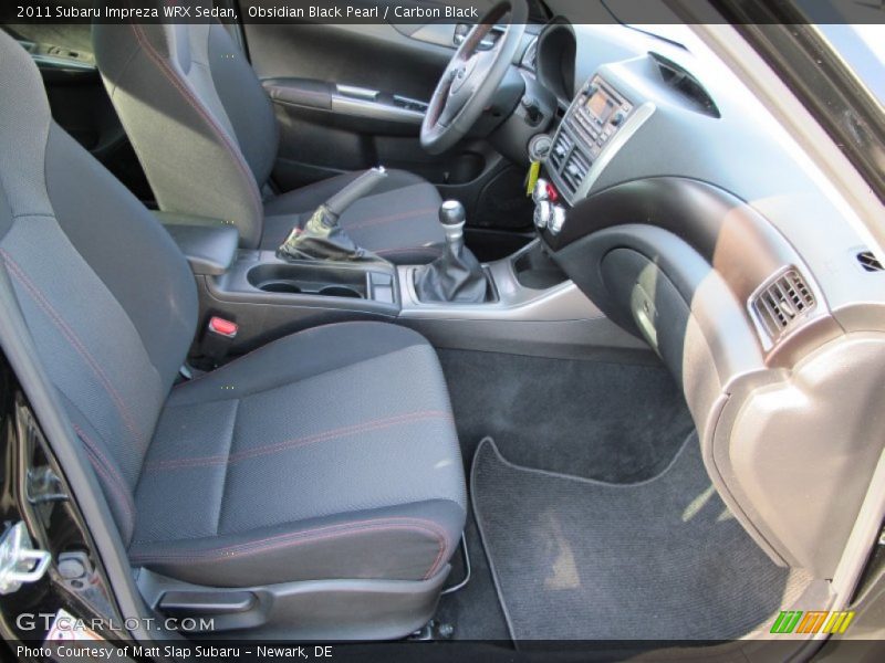  2011 Impreza WRX Sedan Carbon Black Interior