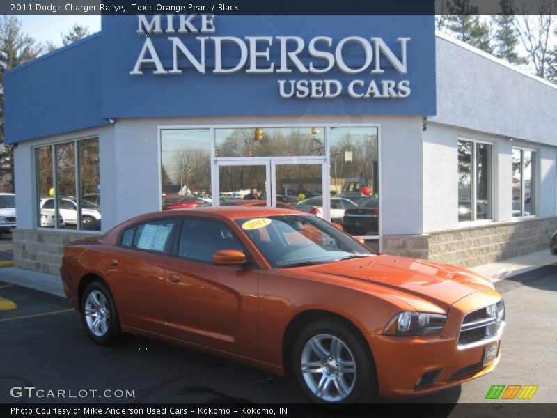 Toxic Orange Pearl / Black 2011 Dodge Charger Rallye