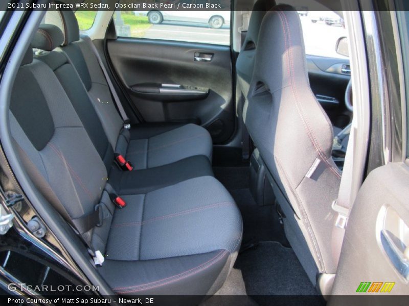 Rear Seat of 2011 Impreza WRX Sedan