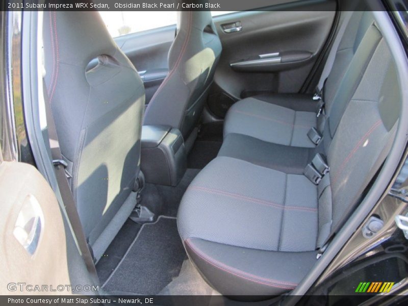 Rear Seat of 2011 Impreza WRX Sedan