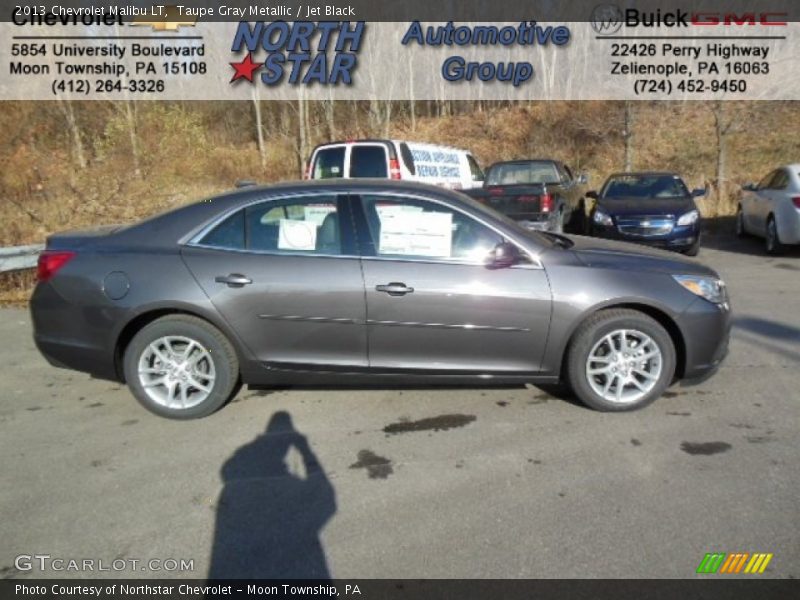 Taupe Gray Metallic / Jet Black 2013 Chevrolet Malibu LT