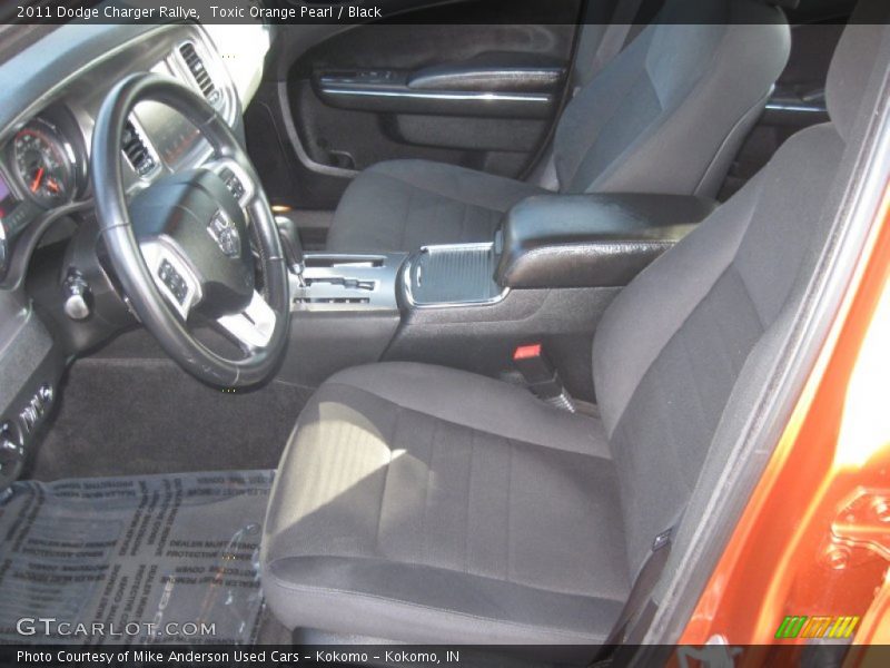 Toxic Orange Pearl / Black 2011 Dodge Charger Rallye