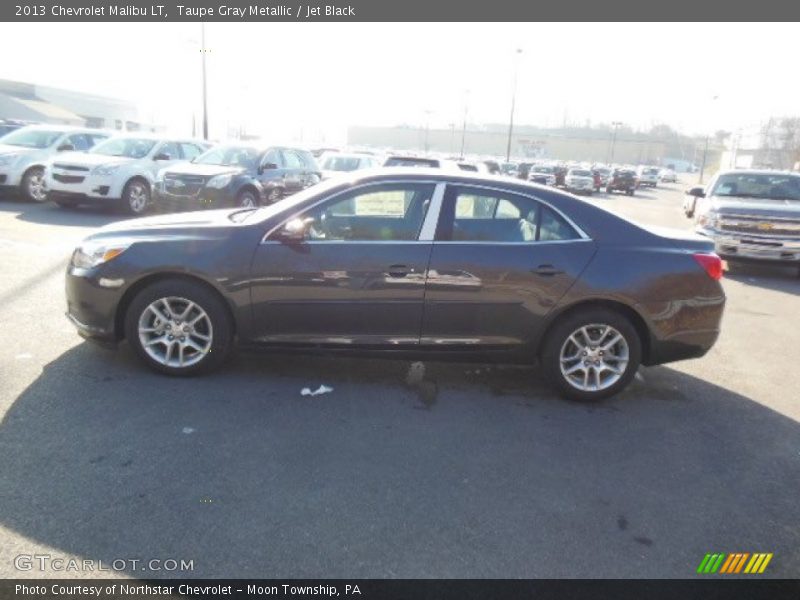 Taupe Gray Metallic / Jet Black 2013 Chevrolet Malibu LT