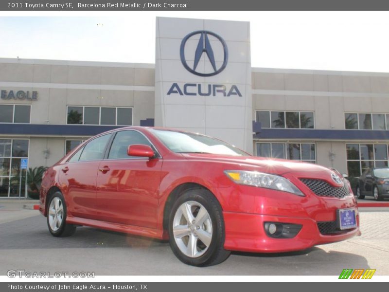 Barcelona Red Metallic / Dark Charcoal 2011 Toyota Camry SE