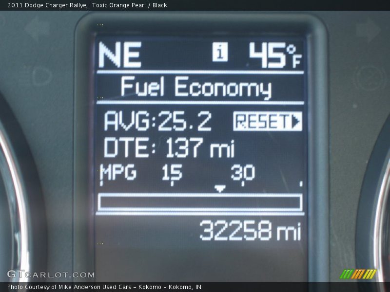 Toxic Orange Pearl / Black 2011 Dodge Charger Rallye