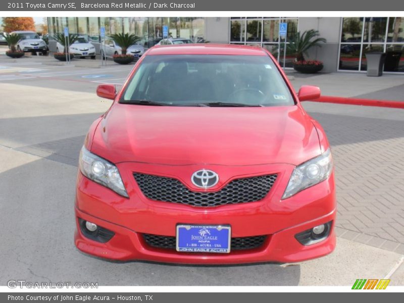 Barcelona Red Metallic / Dark Charcoal 2011 Toyota Camry SE