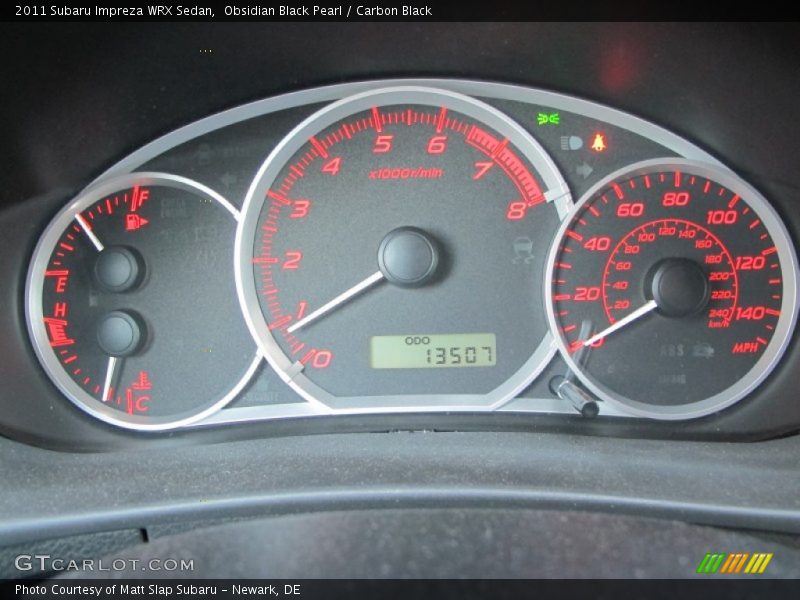  2011 Impreza WRX Sedan WRX Sedan Gauges