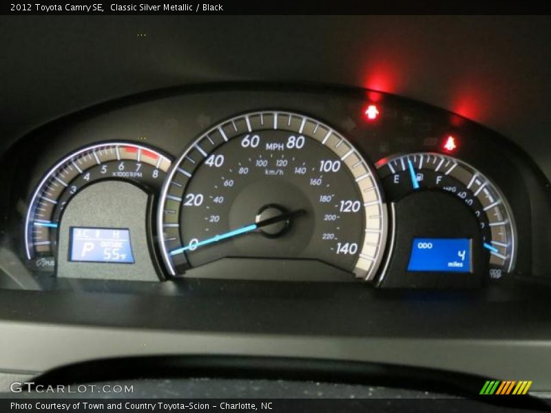 Classic Silver Metallic / Black 2012 Toyota Camry SE