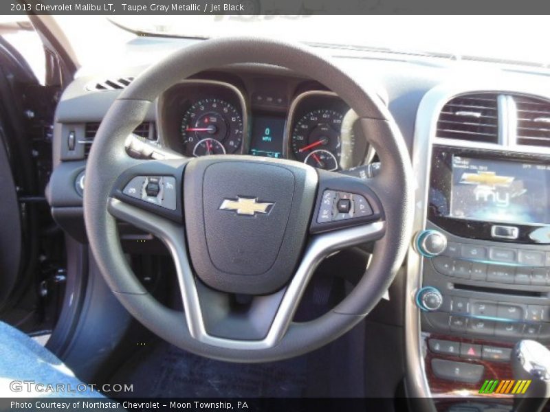 Taupe Gray Metallic / Jet Black 2013 Chevrolet Malibu LT