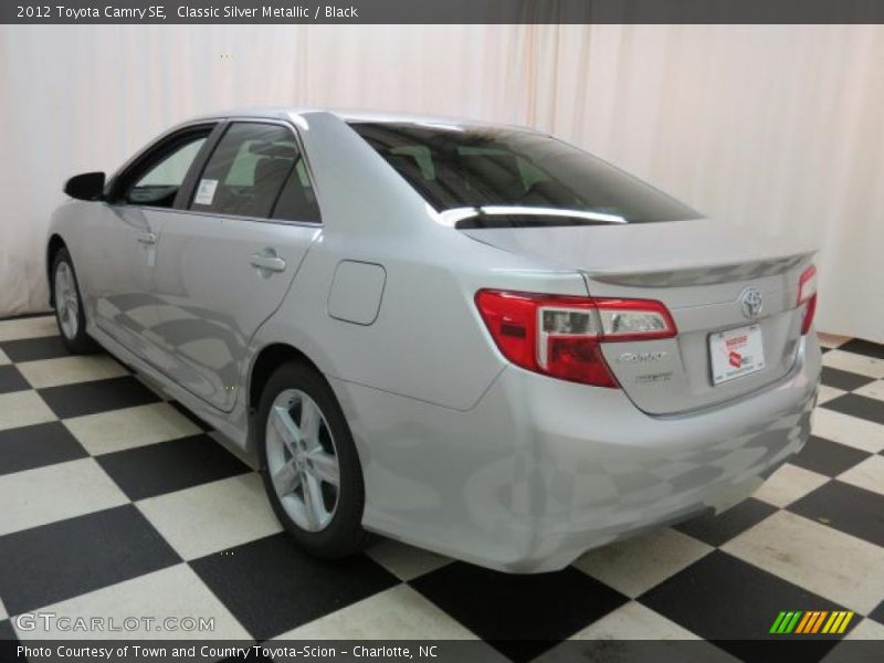 Classic Silver Metallic / Black 2012 Toyota Camry SE