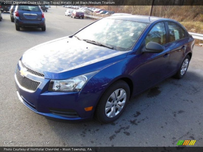 Blue Topaz Metallic / Jet Black/Medium Titanium 2013 Chevrolet Cruze LS