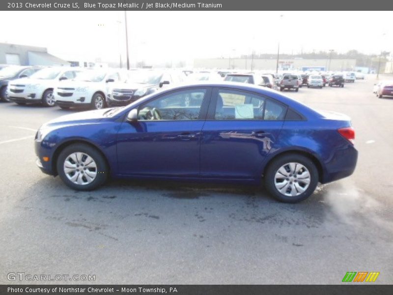 Blue Topaz Metallic / Jet Black/Medium Titanium 2013 Chevrolet Cruze LS