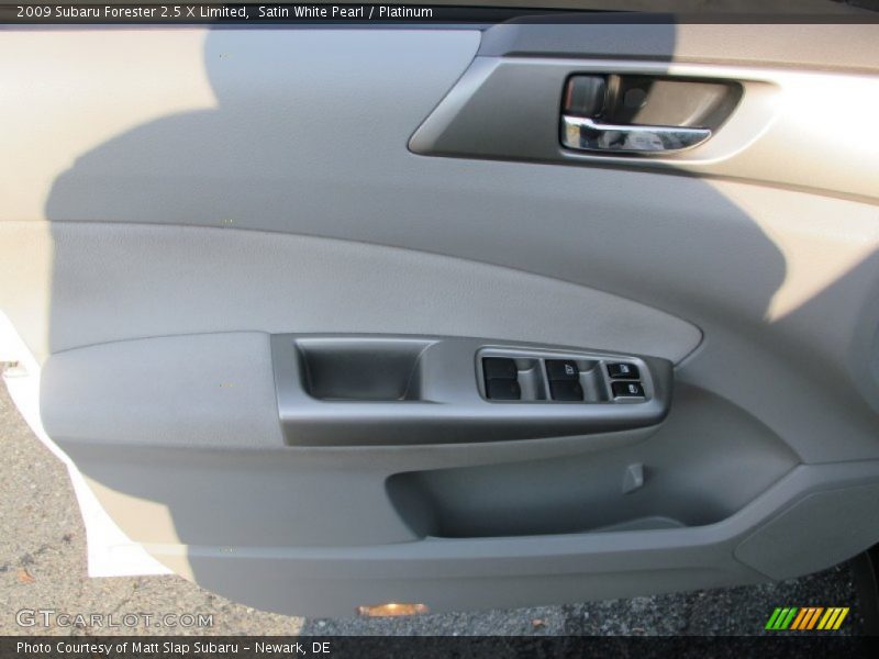 Satin White Pearl / Platinum 2009 Subaru Forester 2.5 X Limited