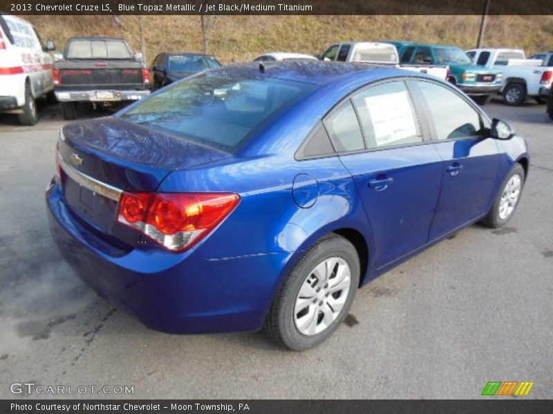 Blue Topaz Metallic / Jet Black/Medium Titanium 2013 Chevrolet Cruze LS