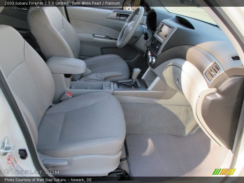 Satin White Pearl / Platinum 2009 Subaru Forester 2.5 X Limited