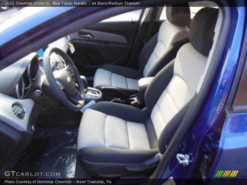 Blue Topaz Metallic / Jet Black/Medium Titanium 2013 Chevrolet Cruze LS