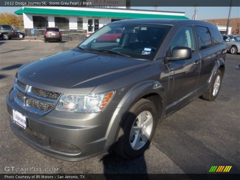 Storm Grey Pearl / Black 2012 Dodge Journey SE