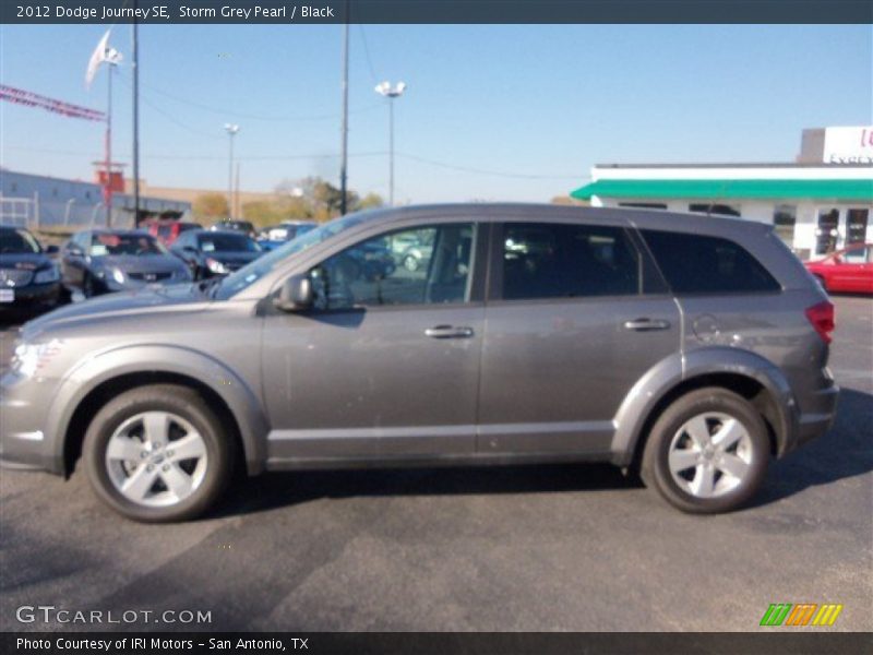 Storm Grey Pearl / Black 2012 Dodge Journey SE