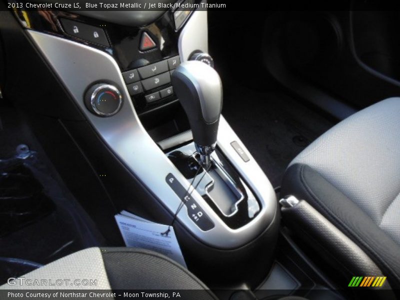 Blue Topaz Metallic / Jet Black/Medium Titanium 2013 Chevrolet Cruze LS