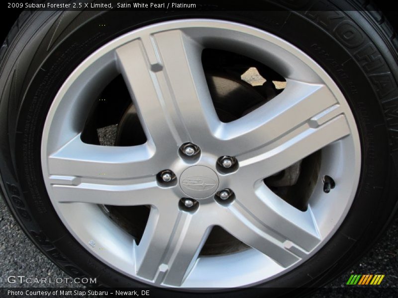 Satin White Pearl / Platinum 2009 Subaru Forester 2.5 X Limited