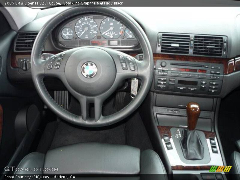 Sparkling Graphite Metallic / Black 2006 BMW 3 Series 325i Coupe
