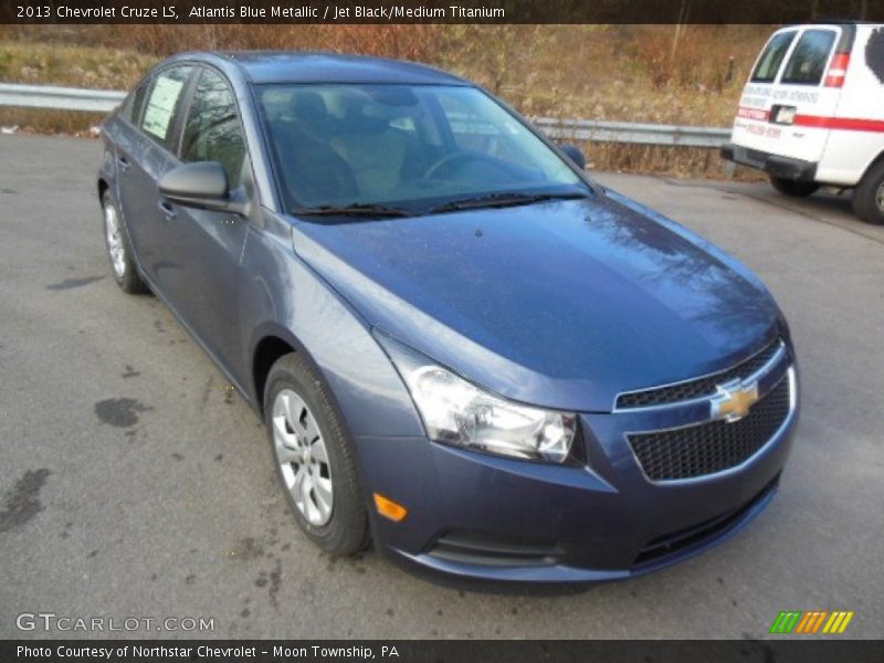 Atlantis Blue Metallic / Jet Black/Medium Titanium 2013 Chevrolet Cruze LS