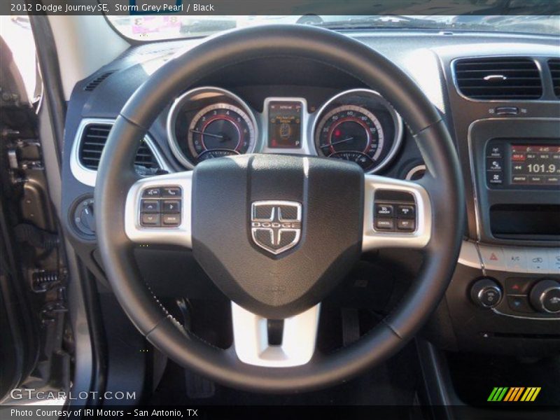 Storm Grey Pearl / Black 2012 Dodge Journey SE