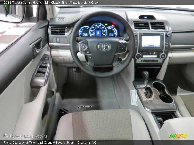 Classic Silver Metallic / Light Gray 2012 Toyota Camry Hybrid XLE