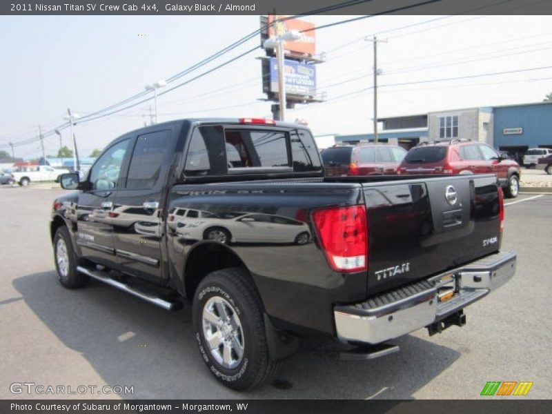 Galaxy Black / Almond 2011 Nissan Titan SV Crew Cab 4x4