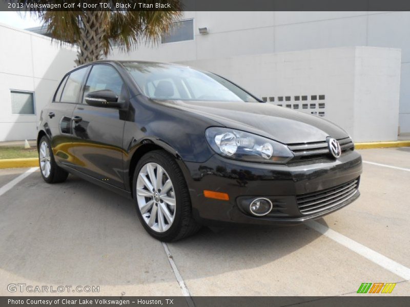 Black / Titan Black 2013 Volkswagen Golf 4 Door TDI