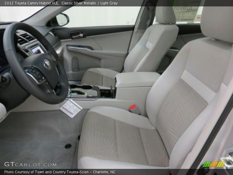 Classic Silver Metallic / Light Gray 2012 Toyota Camry Hybrid XLE