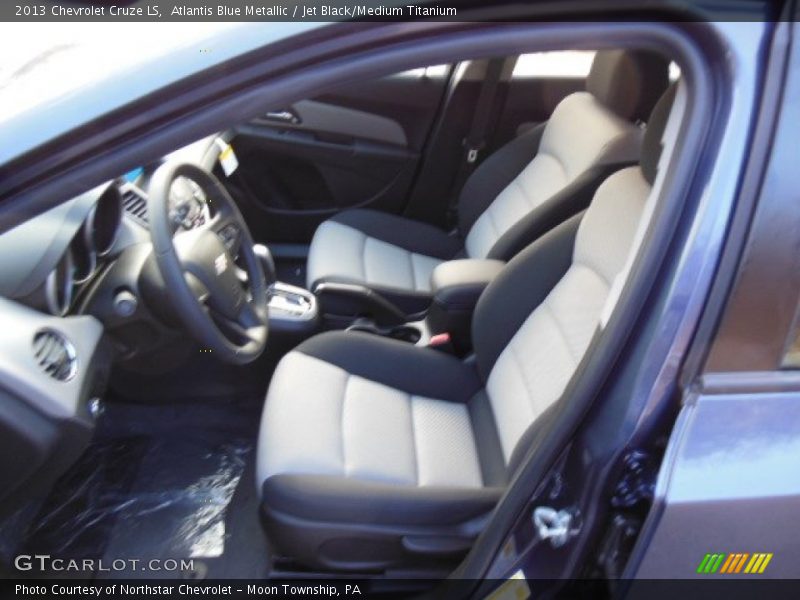 Atlantis Blue Metallic / Jet Black/Medium Titanium 2013 Chevrolet Cruze LS