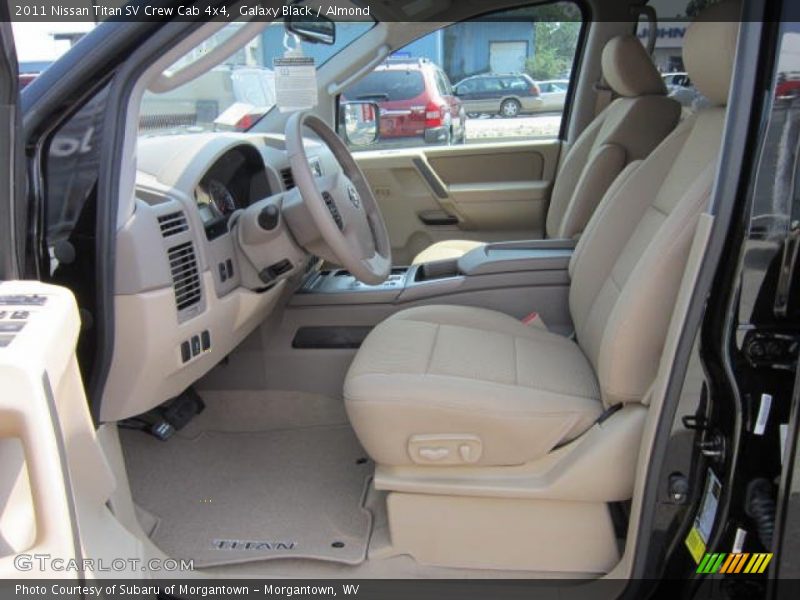 Galaxy Black / Almond 2011 Nissan Titan SV Crew Cab 4x4