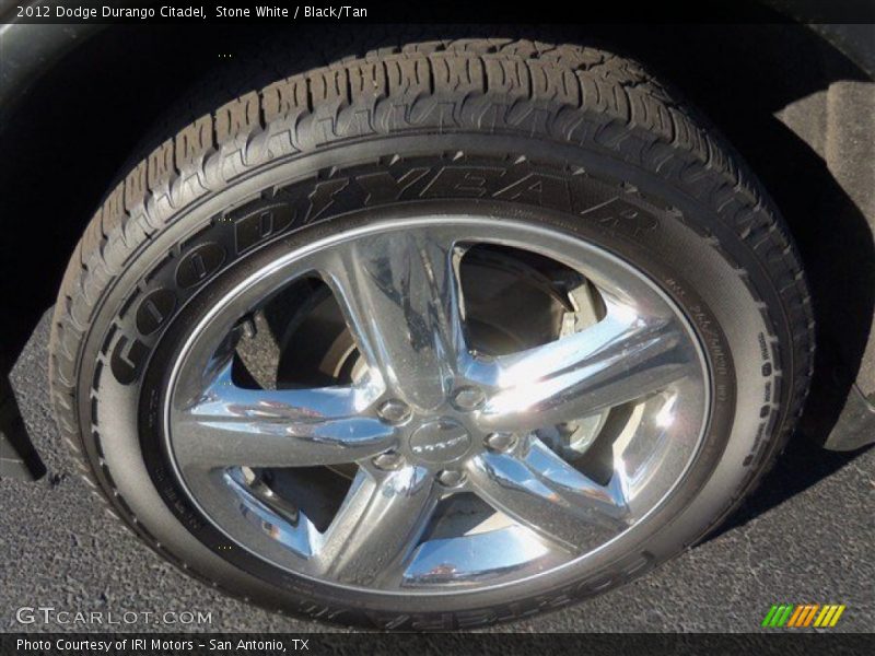 Stone White / Black/Tan 2012 Dodge Durango Citadel