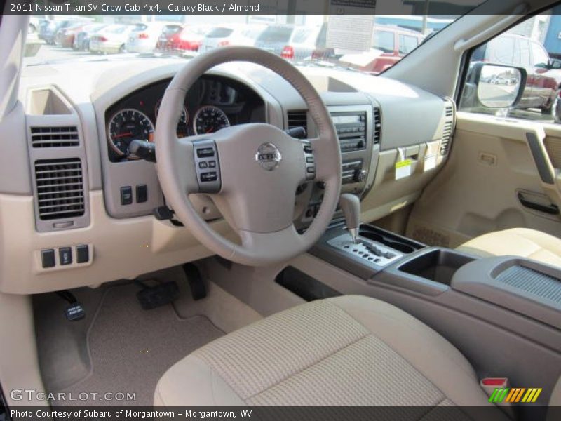 Galaxy Black / Almond 2011 Nissan Titan SV Crew Cab 4x4