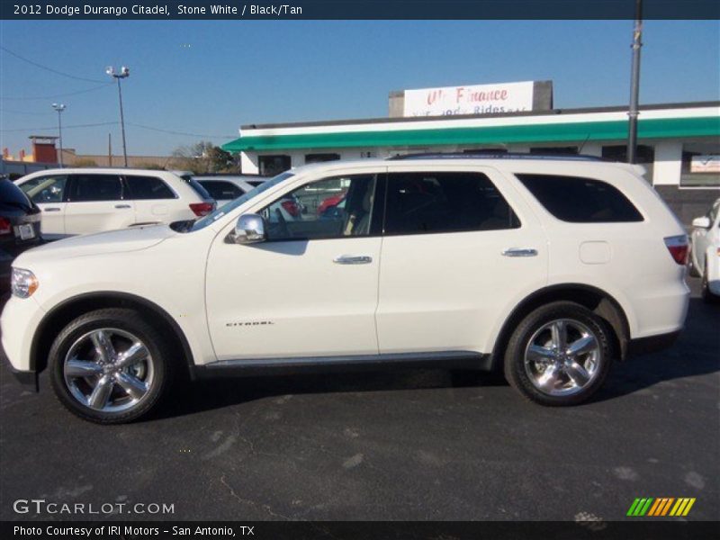 Stone White / Black/Tan 2012 Dodge Durango Citadel