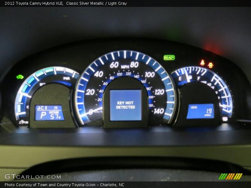 Classic Silver Metallic / Light Gray 2012 Toyota Camry Hybrid XLE