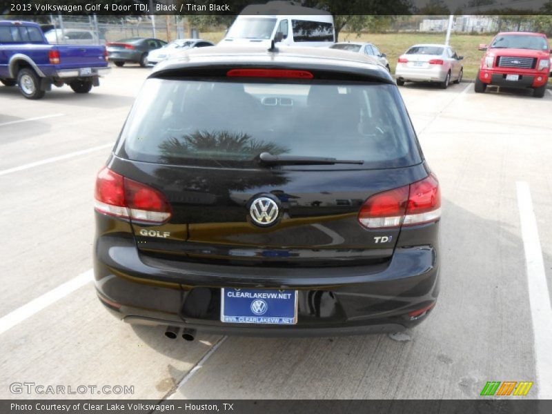 Black / Titan Black 2013 Volkswagen Golf 4 Door TDI