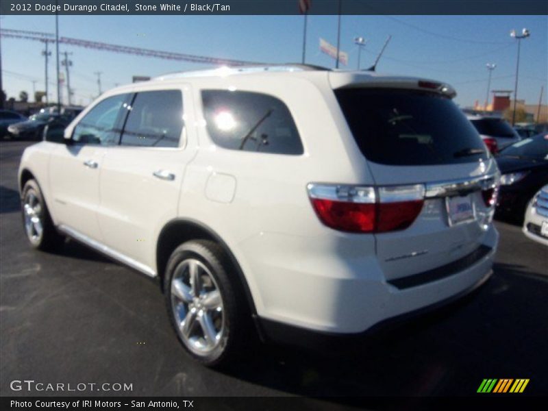 Stone White / Black/Tan 2012 Dodge Durango Citadel
